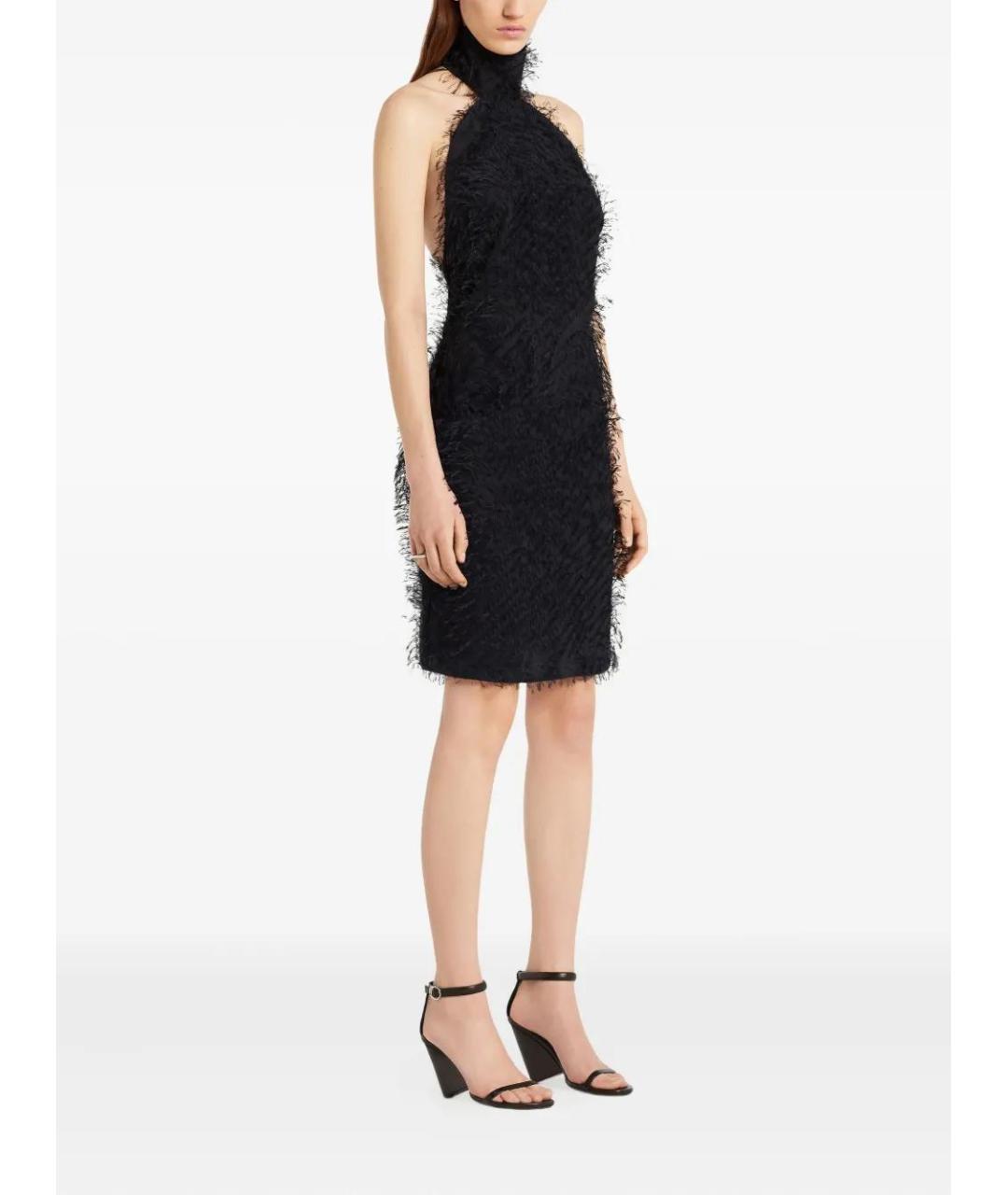COURREGES Черное ацетатное вечернее платье, фото 3