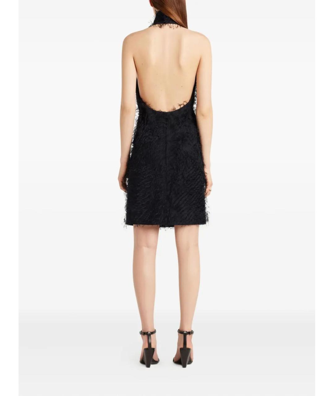 COURREGES Черное ацетатное вечернее платье, фото 4