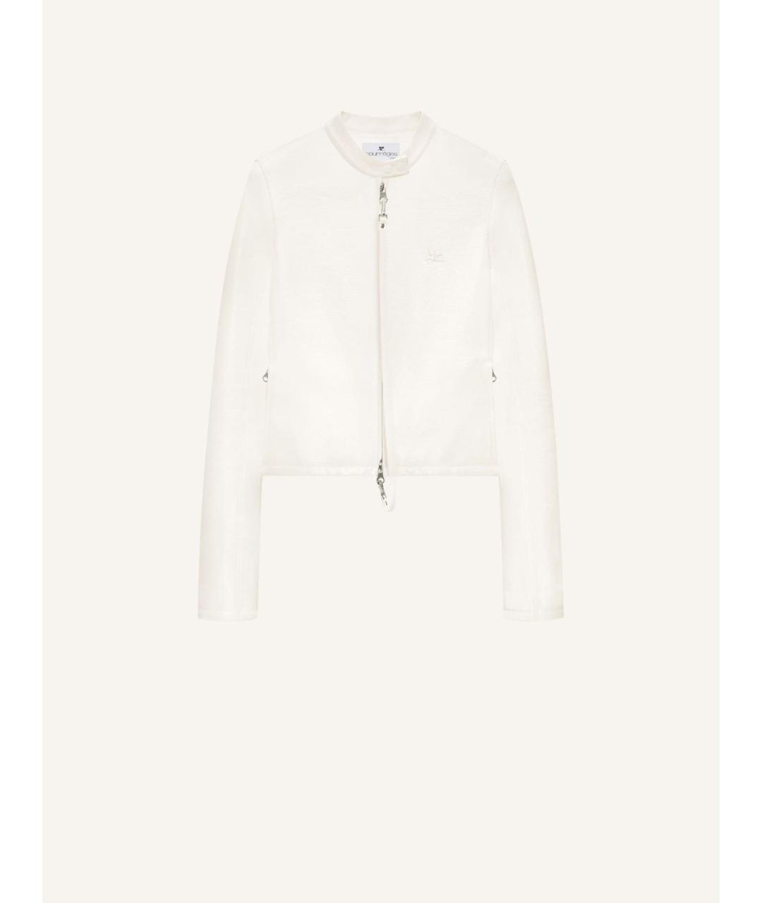COURREGES Белая хлопковая куртка, фото 6
