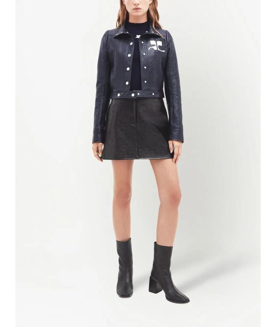 COURREGES Синяя хлопковая куртка, фото 2