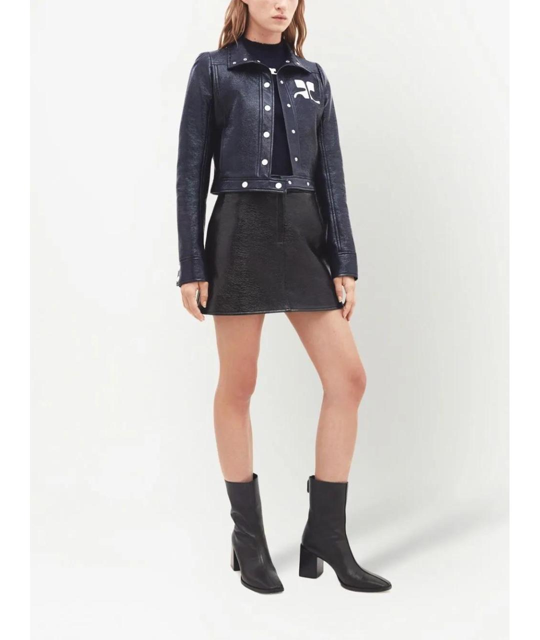 COURREGES Синяя хлопковая куртка, фото 3