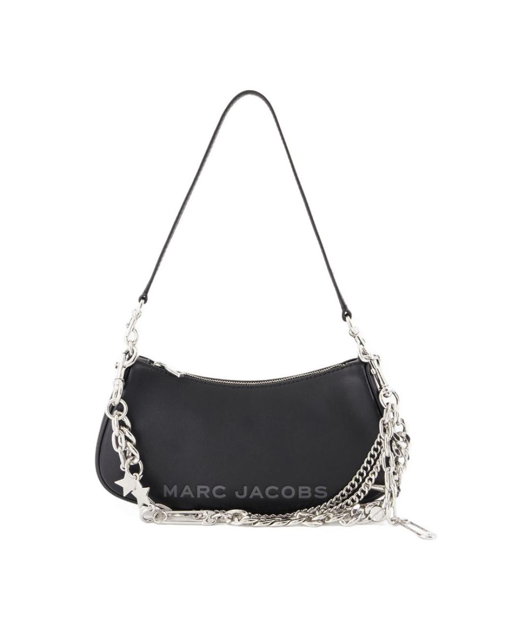 MARC JACOBS Черная кожаная сумка через плечо, фото 1