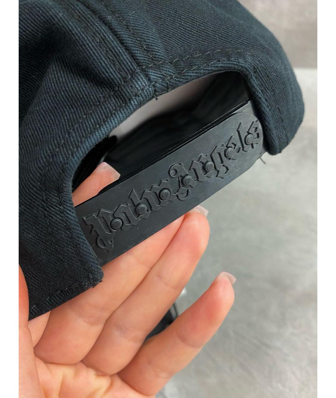 PALM ANGELS Черная хлопковая кепка, фото 7
