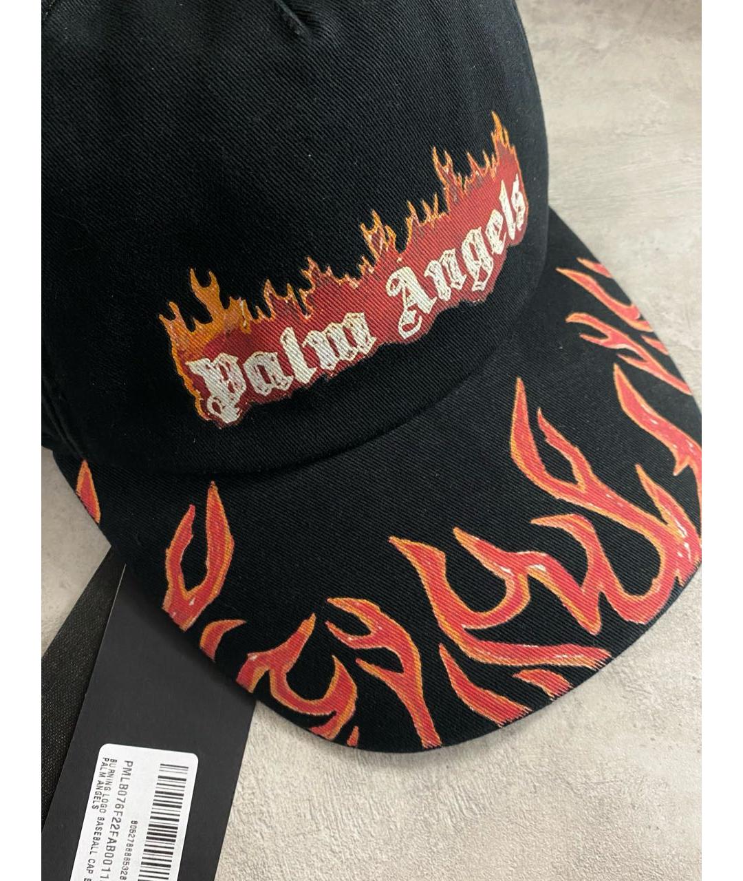 PALM ANGELS Черная хлопковая кепка, фото 4