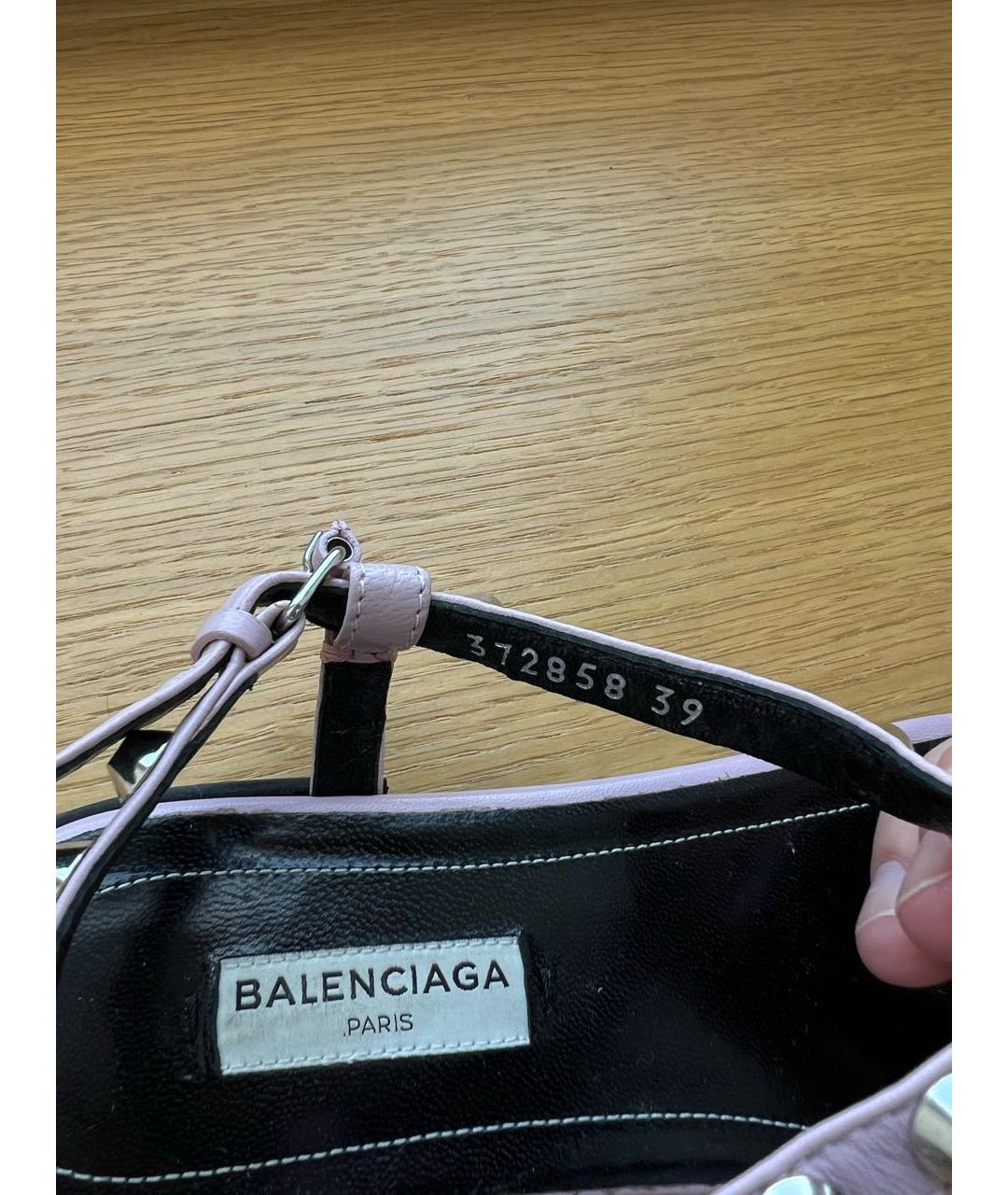 BALENCIAGA Фиолетовые сандалии, фото 6