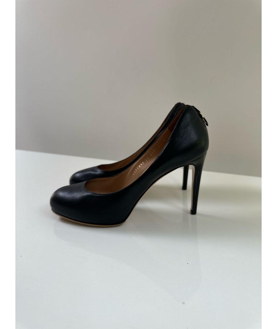 FERRAGAMO Черные кожаные туфли, фото 6