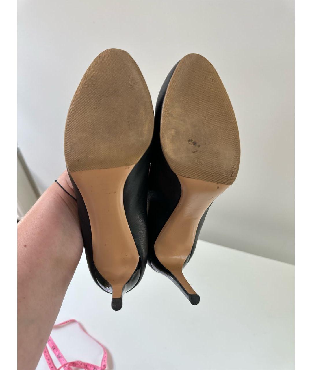 FERRAGAMO Черные кожаные туфли, фото 5