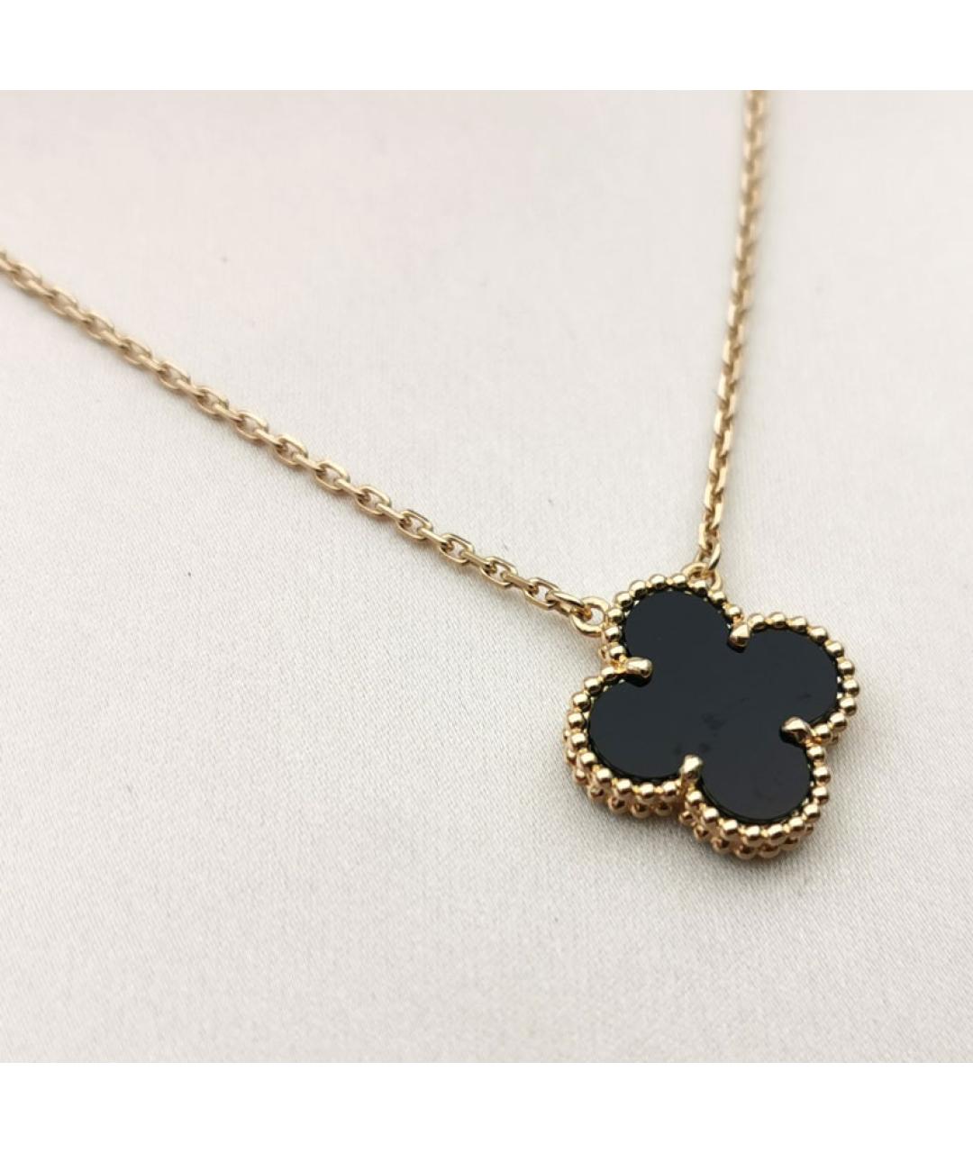 VAN CLEEF & ARPELS Черная подвеска из желтого золота, фото 3