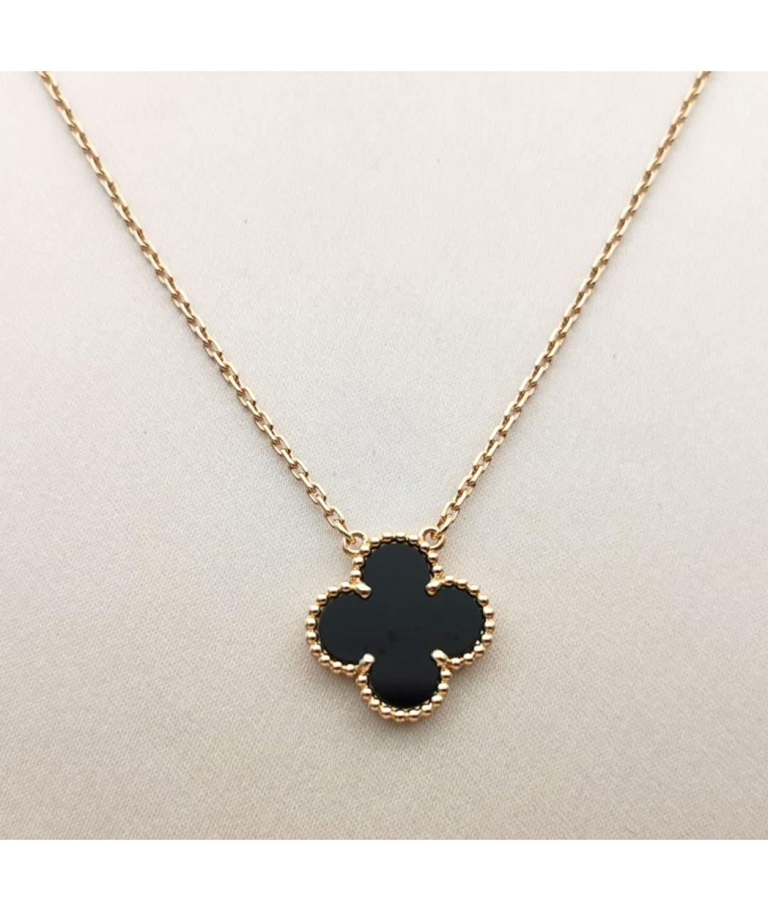VAN CLEEF & ARPELS Черная подвеска из желтого золота, фото 2