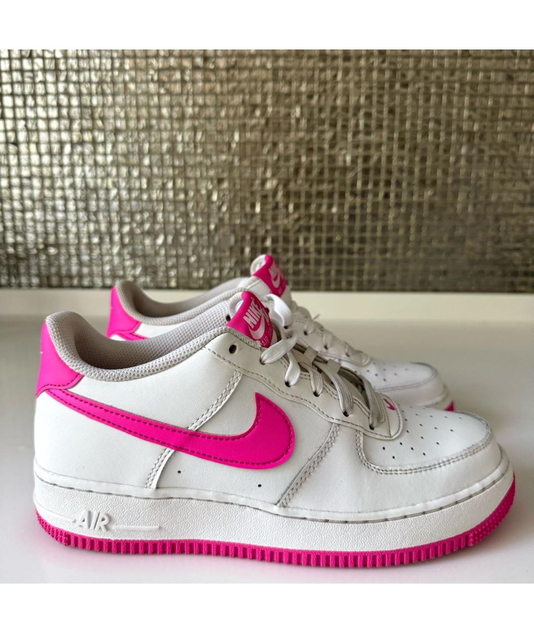 NIKE Белые кожаные кроссовки, фото 6