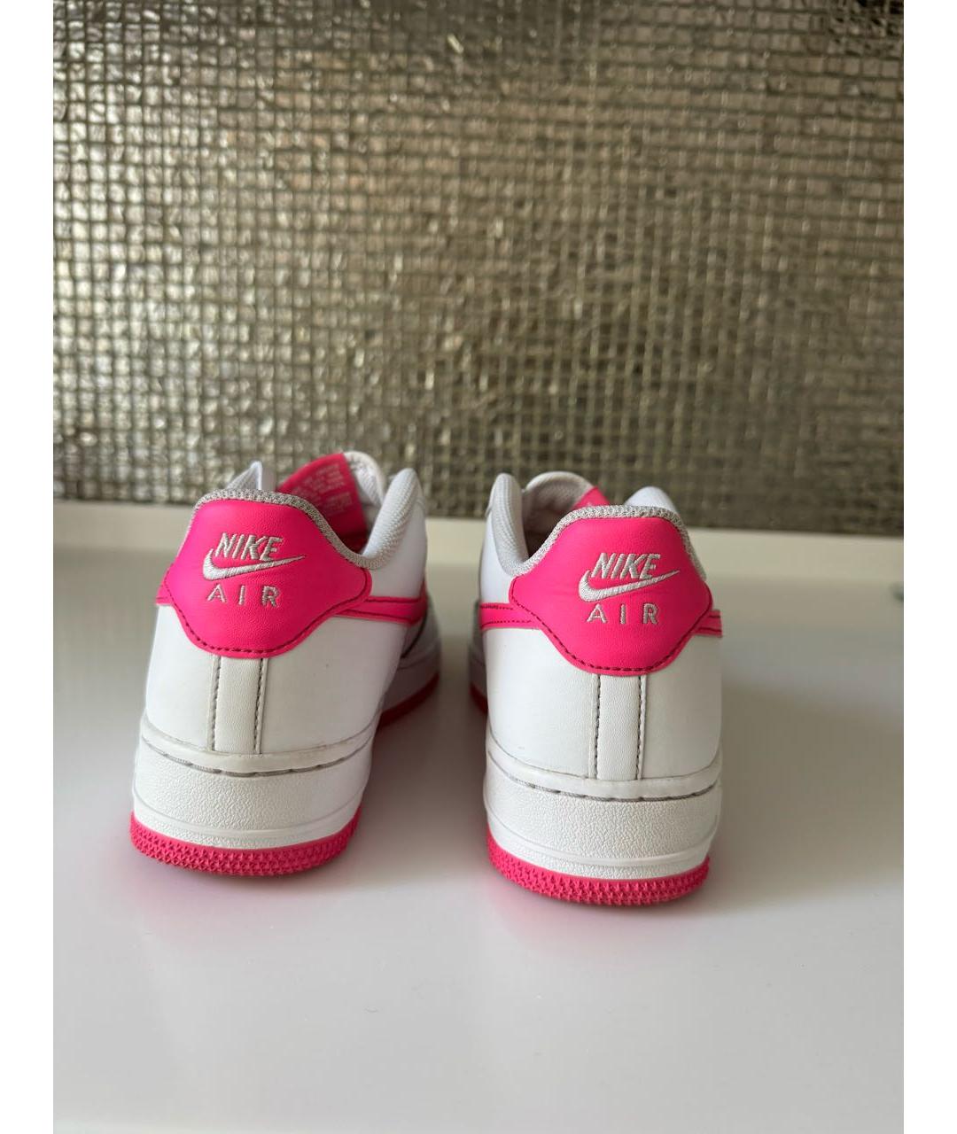 NIKE Белые кожаные кроссовки, фото 4