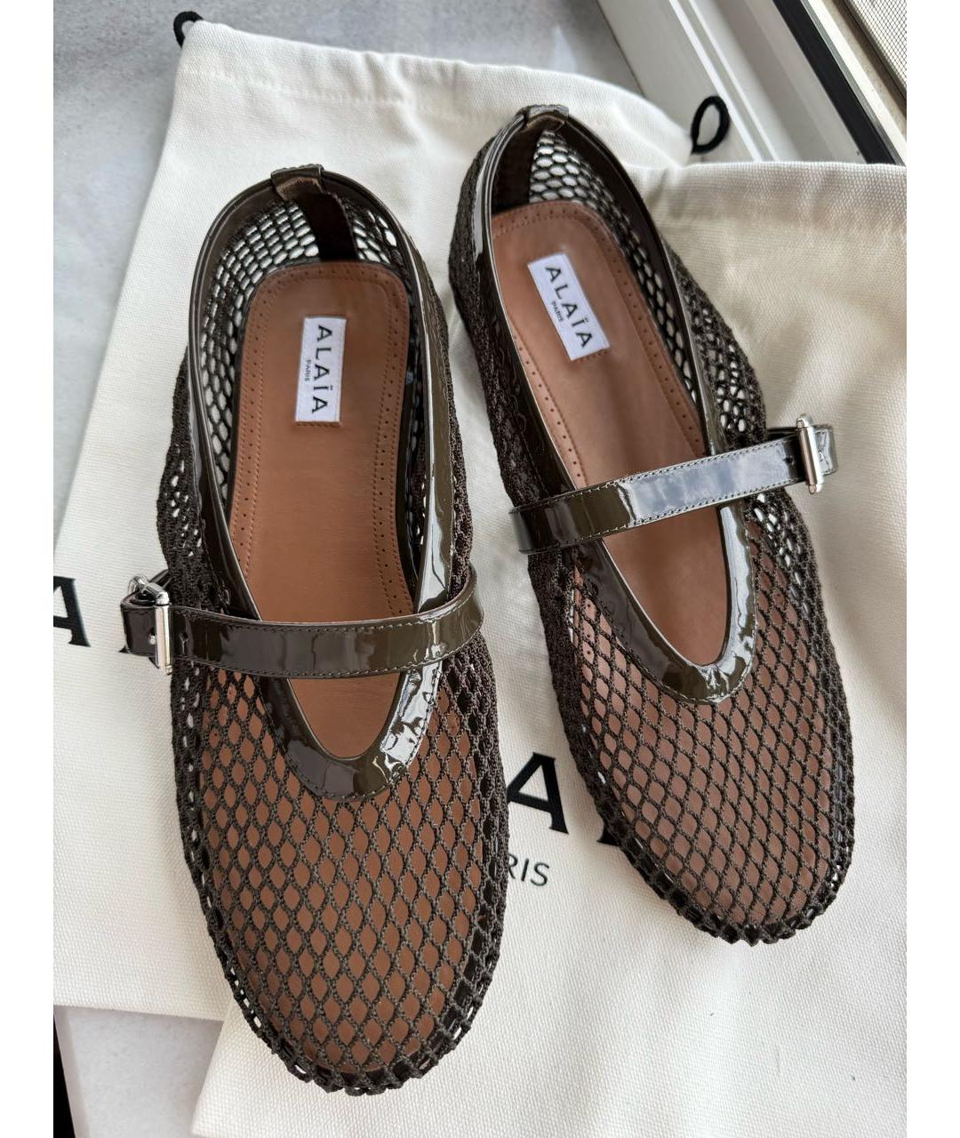 ALAIA Коричневые балетки, фото 7