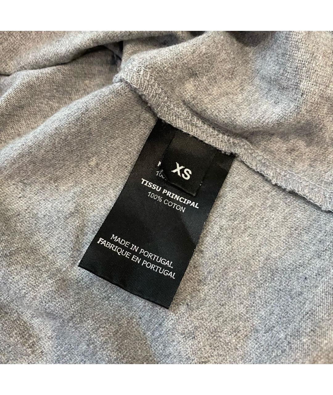 VETEMENTS Серая хлопковая футболка, фото 4