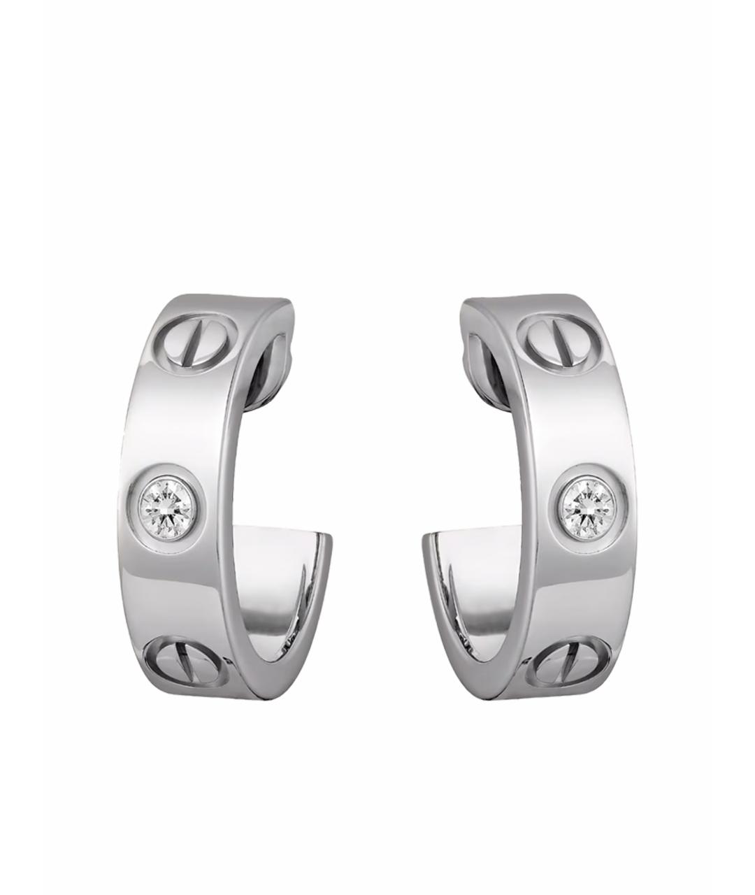 CARTIER Серьги из белого золота, фото 1