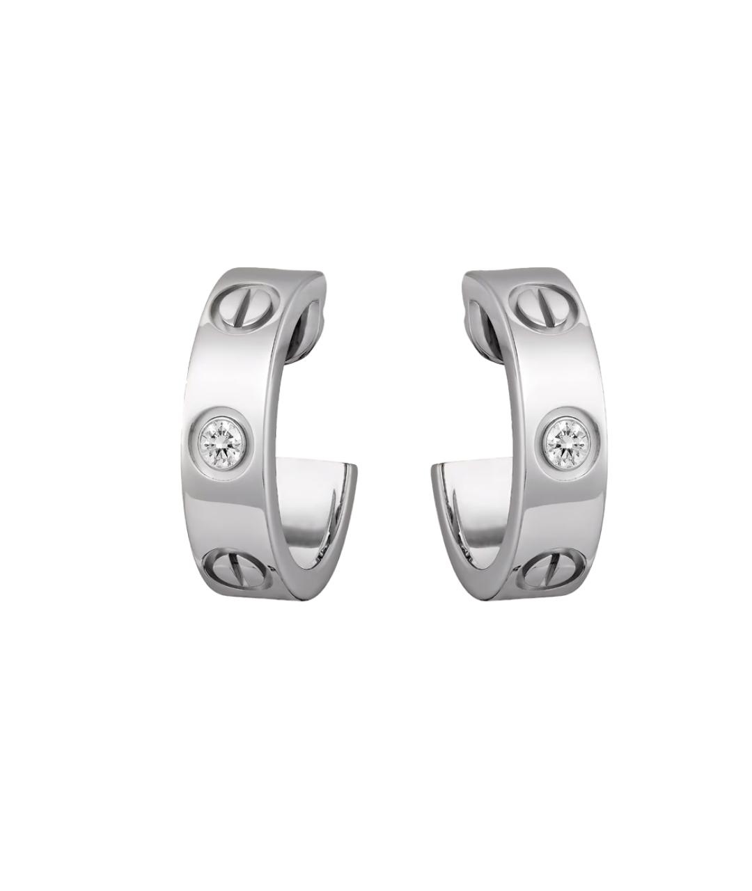 CARTIER Серьги из белого золота, фото 4