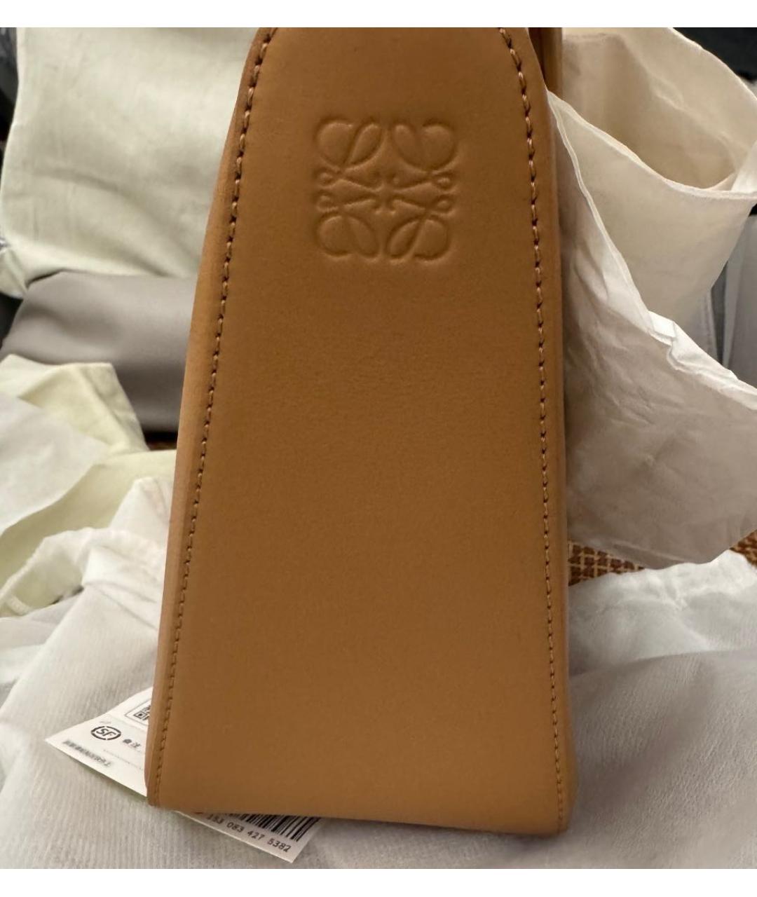 LOEWE Оранжевая кожаная сумка через плечо, фото 2