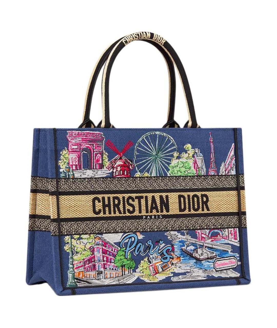CHRISTIAN DIOR Синяя сумка с короткими ручками, фото 2