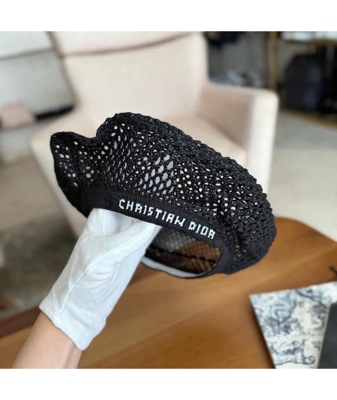 CHRISTIAN DIOR Черная шляпа, фото 3