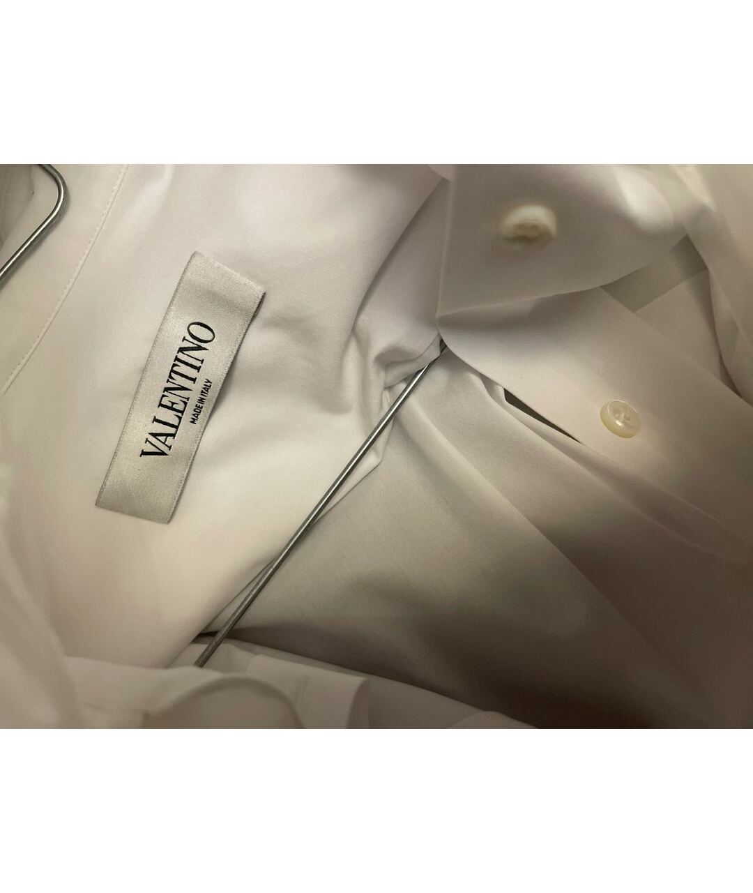 VALENTINO Белая хлопковая рубашка, фото 3