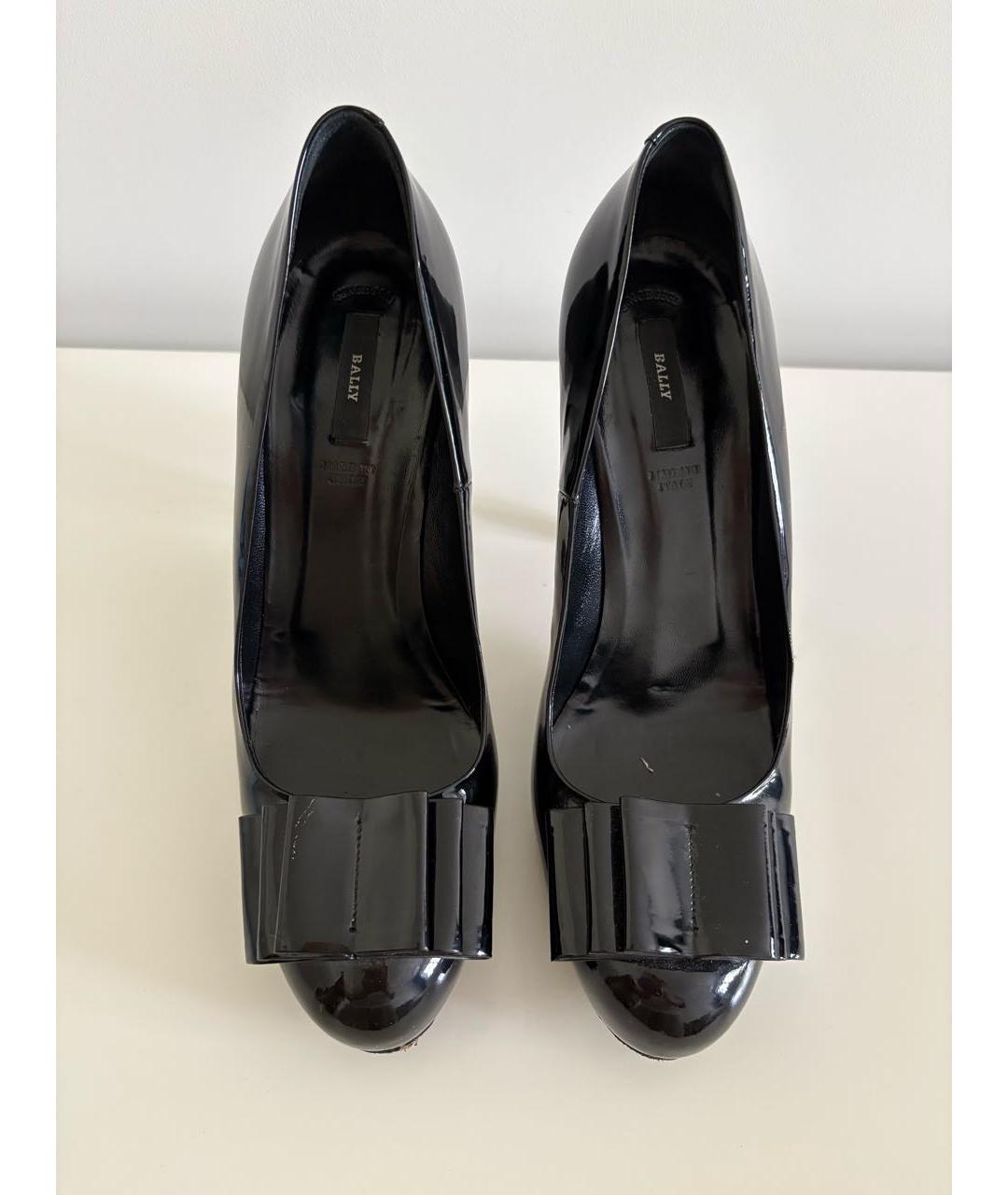 BALLY Черные туфли из лакированной кожи, фото 2