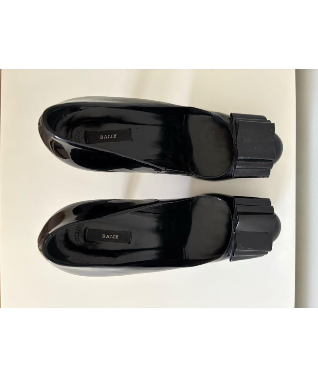 BALLY Черные туфли из лакированной кожи, фото 3