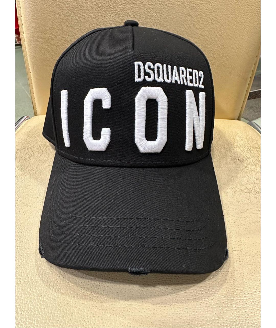 DSQUARED2 Черная хлопковая кепка/бейсболка, фото 5