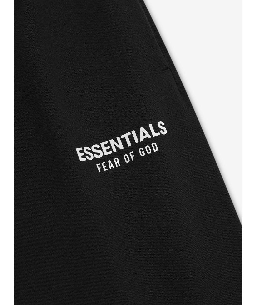 FEAR OF GOD ESSENTIALS Черные хлопковые повседневные брюки, фото 3