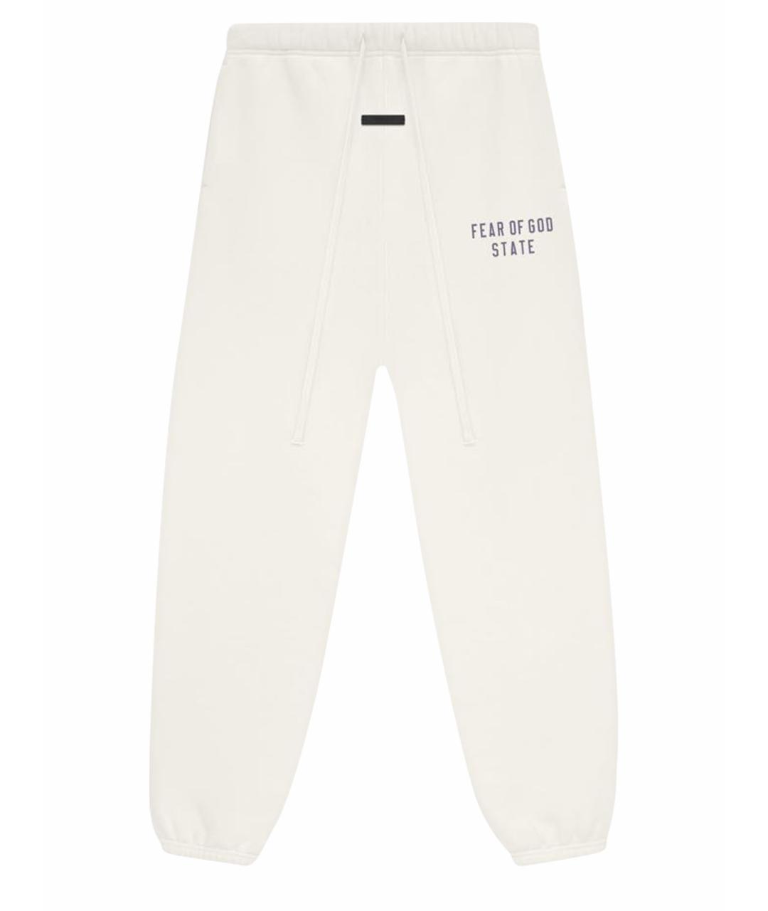 FEAR OF GOD ESSENTIALS Белые хлопковые повседневные брюки, фото 1