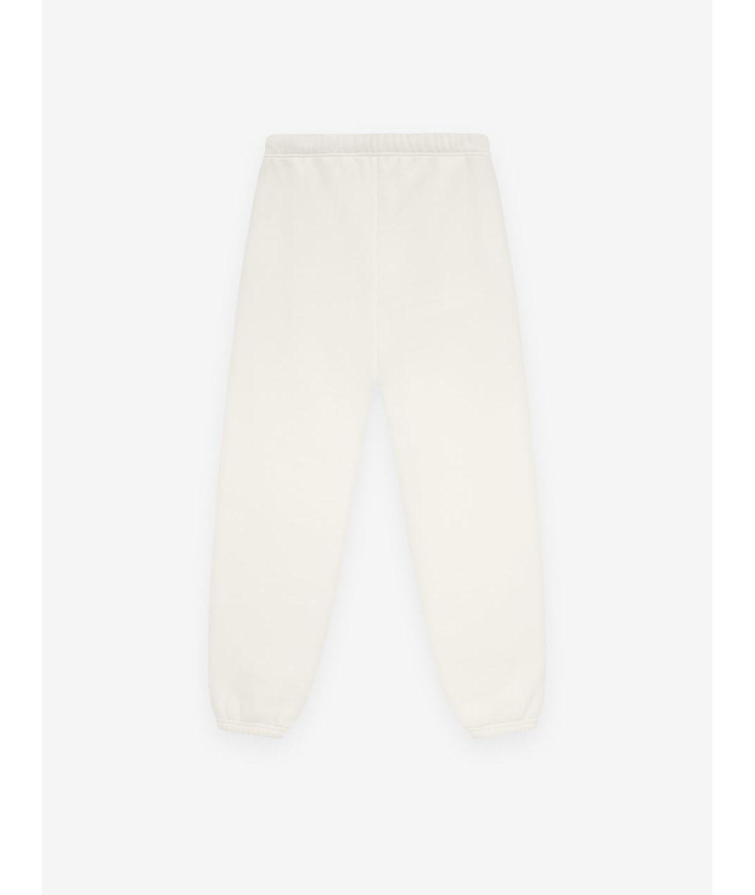FEAR OF GOD ESSENTIALS Белые хлопковые повседневные брюки, фото 2