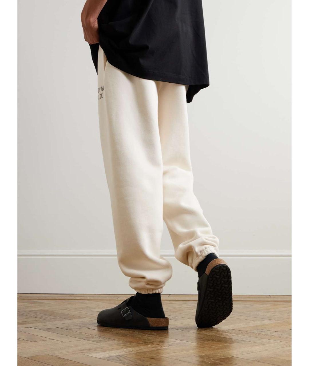 FEAR OF GOD ESSENTIALS Белые хлопковые повседневные брюки, фото 6