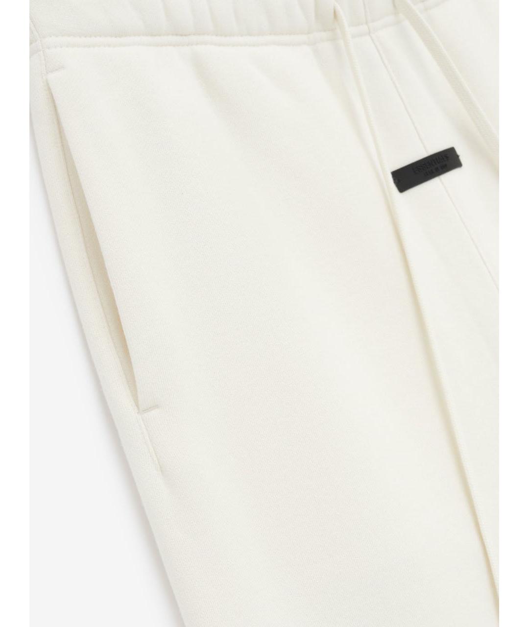 FEAR OF GOD ESSENTIALS Белые хлопковые повседневные брюки, фото 3