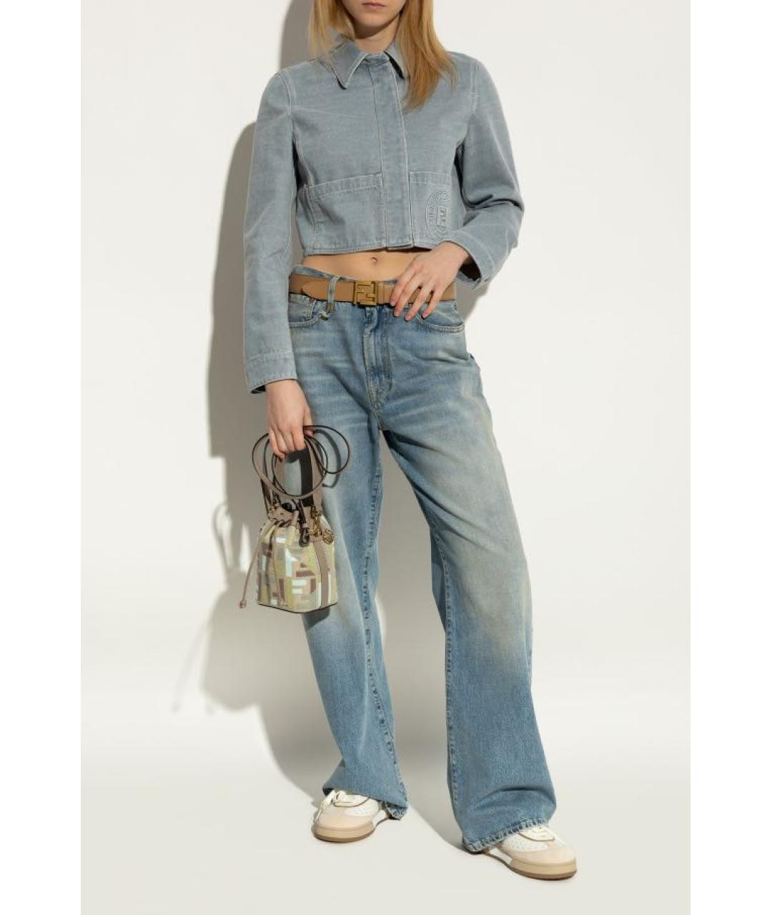 FENDI Белые кожаные кеды, фото 6