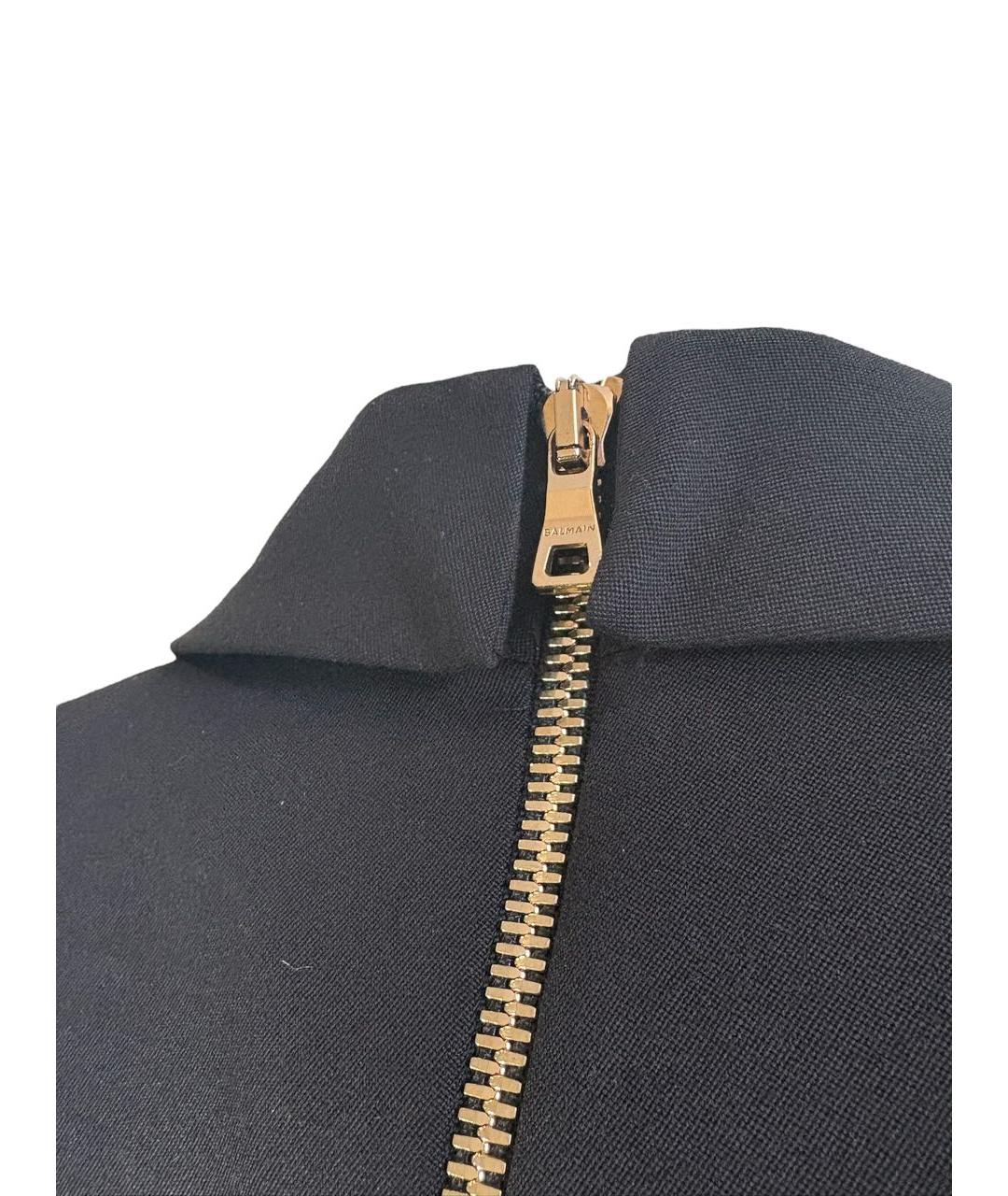 BALMAIN Черное шерстяное повседневное платье, фото 5