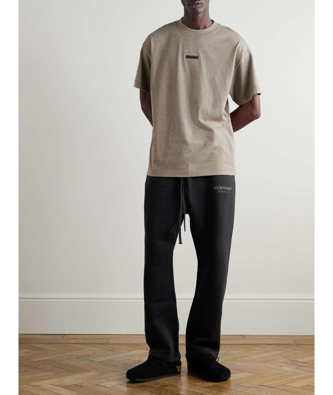 FEAR OF GOD ESSENTIALS Черные хлопковые повседневные брюки, фото 5