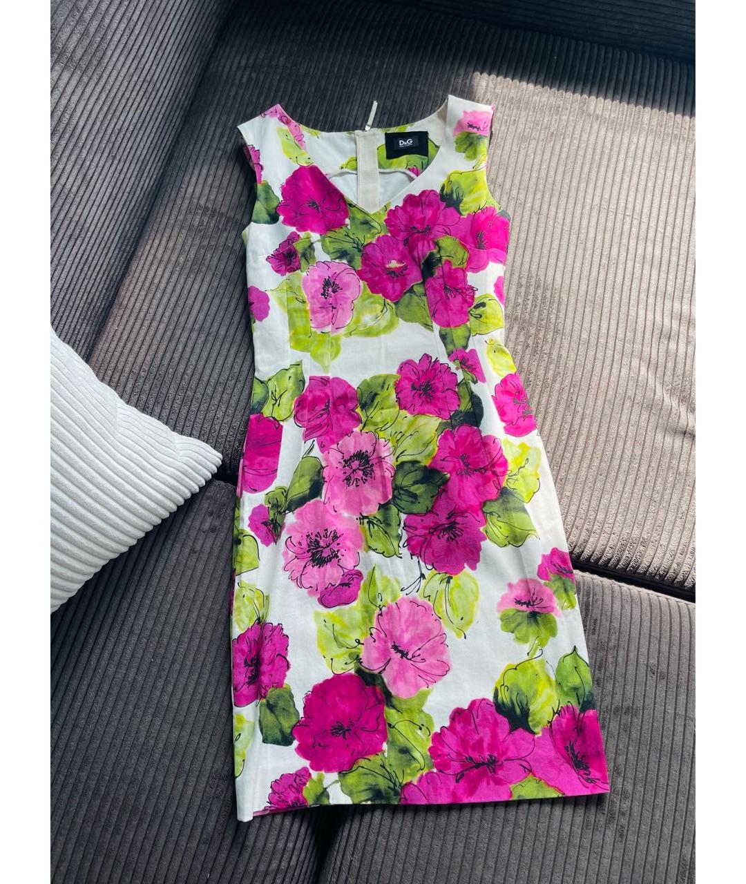 DOLCE&GABBANA Мульти повседневное платье, фото 8