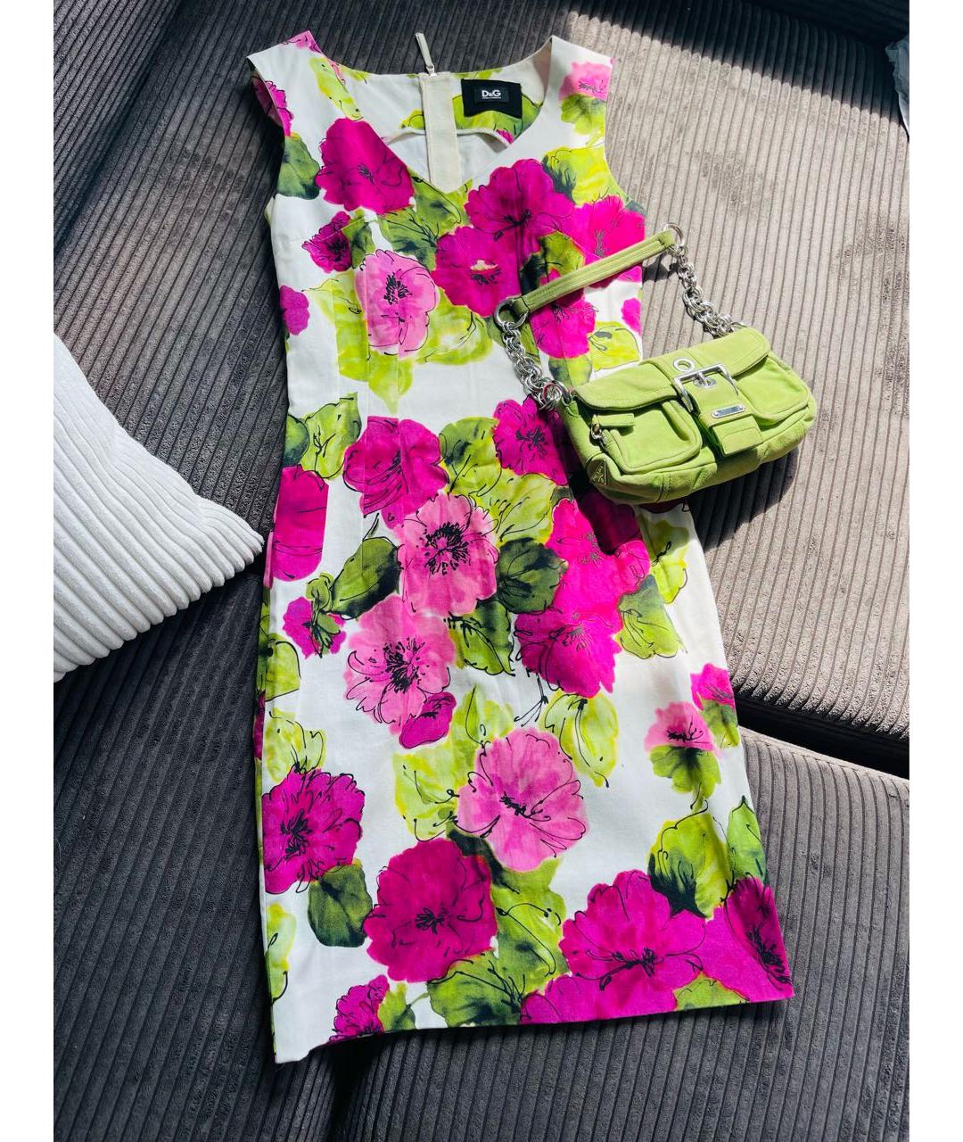 DOLCE&GABBANA Мульти повседневное платье, фото 4