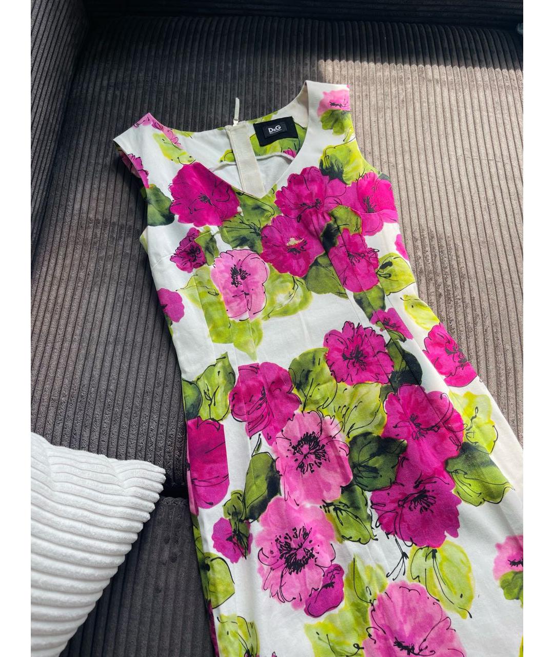 DOLCE&GABBANA Мульти повседневное платье, фото 5