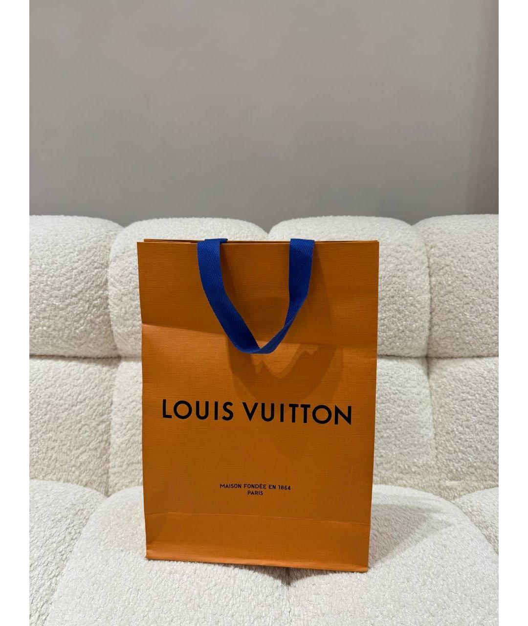 LOUIS VUITTON Черный кожаный ремень, фото 3