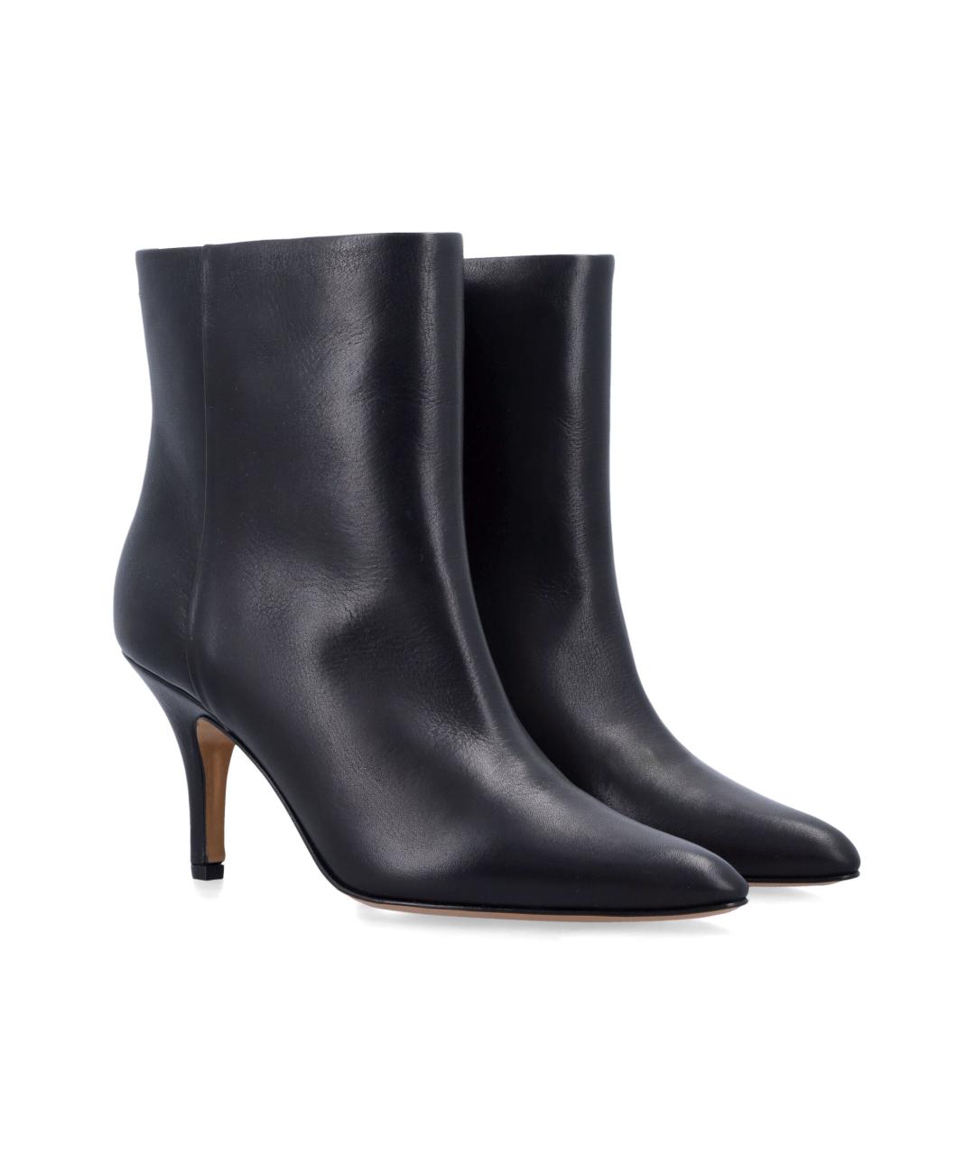 MM6 MAISON MARGIELA Черные кожаные ботильоны, фото 2