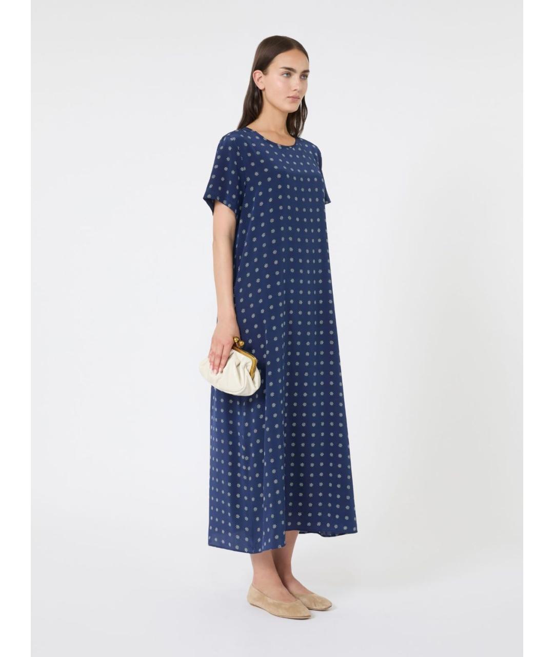 WEEKEND MAX MARA Синее повседневное платье, фото 4