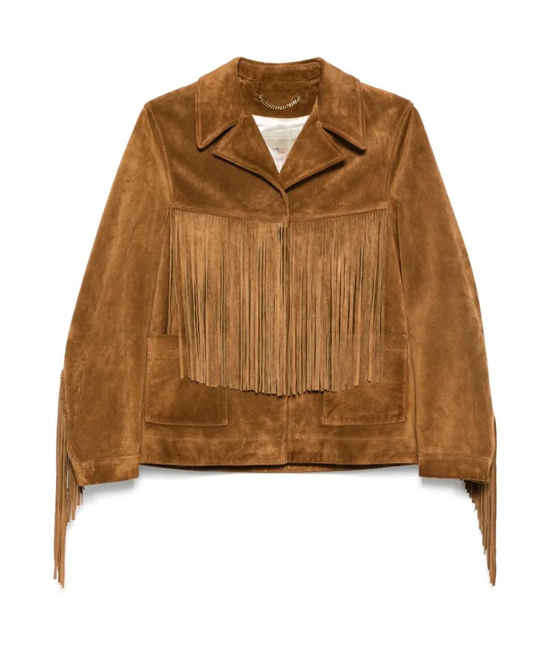 GOLDEN GOOSE DELUXE BRAND Коричневая замшевая куртка, фото 1