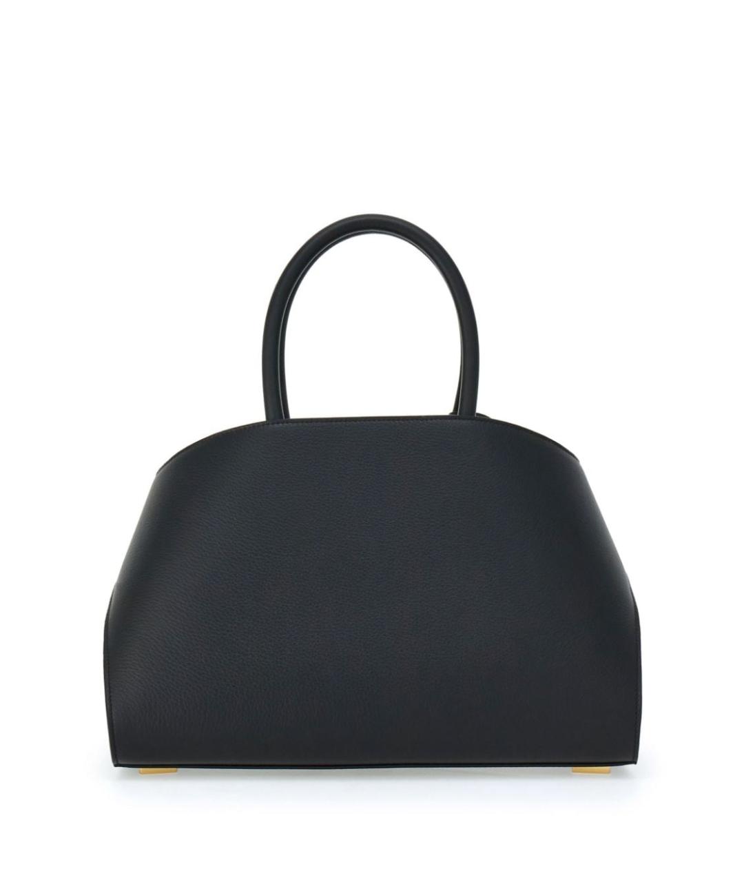 FERRAGAMO Черная кожаная сумка тоут, фото 3
