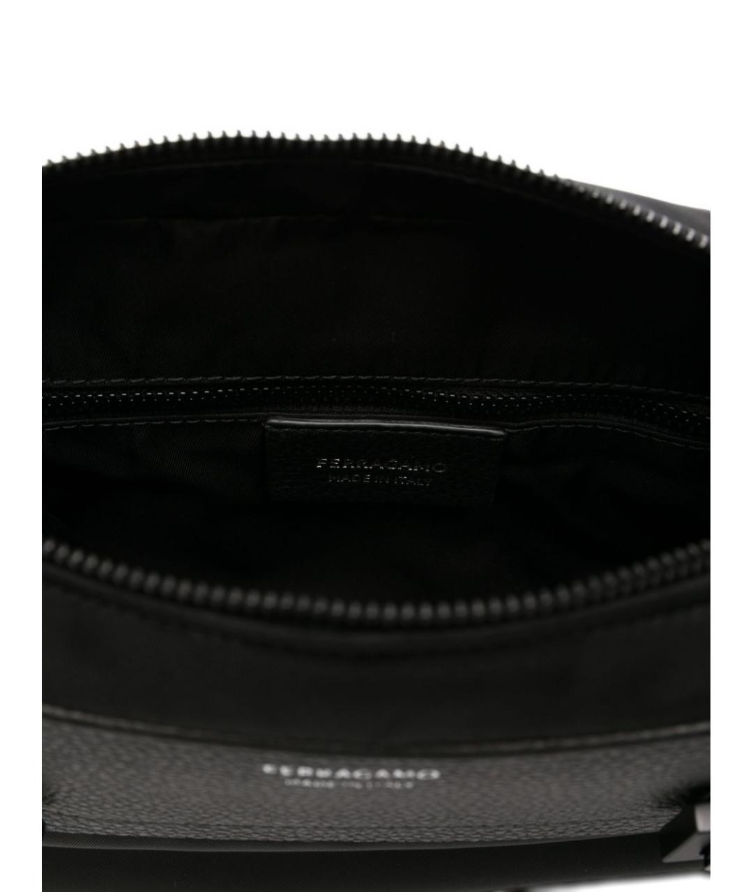 FERRAGAMO Черная сумка на плечо, фото 3