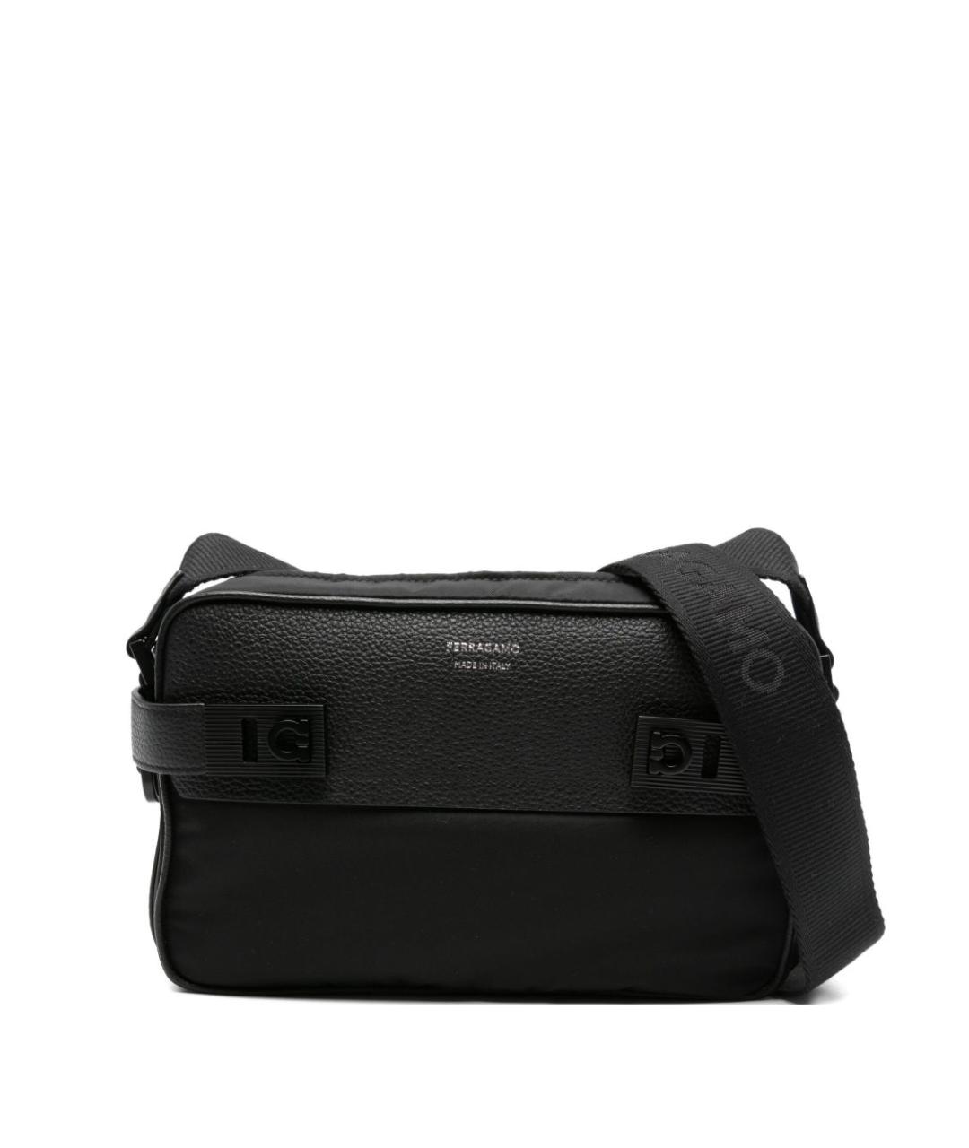 FERRAGAMO Черная сумка на плечо, фото 1