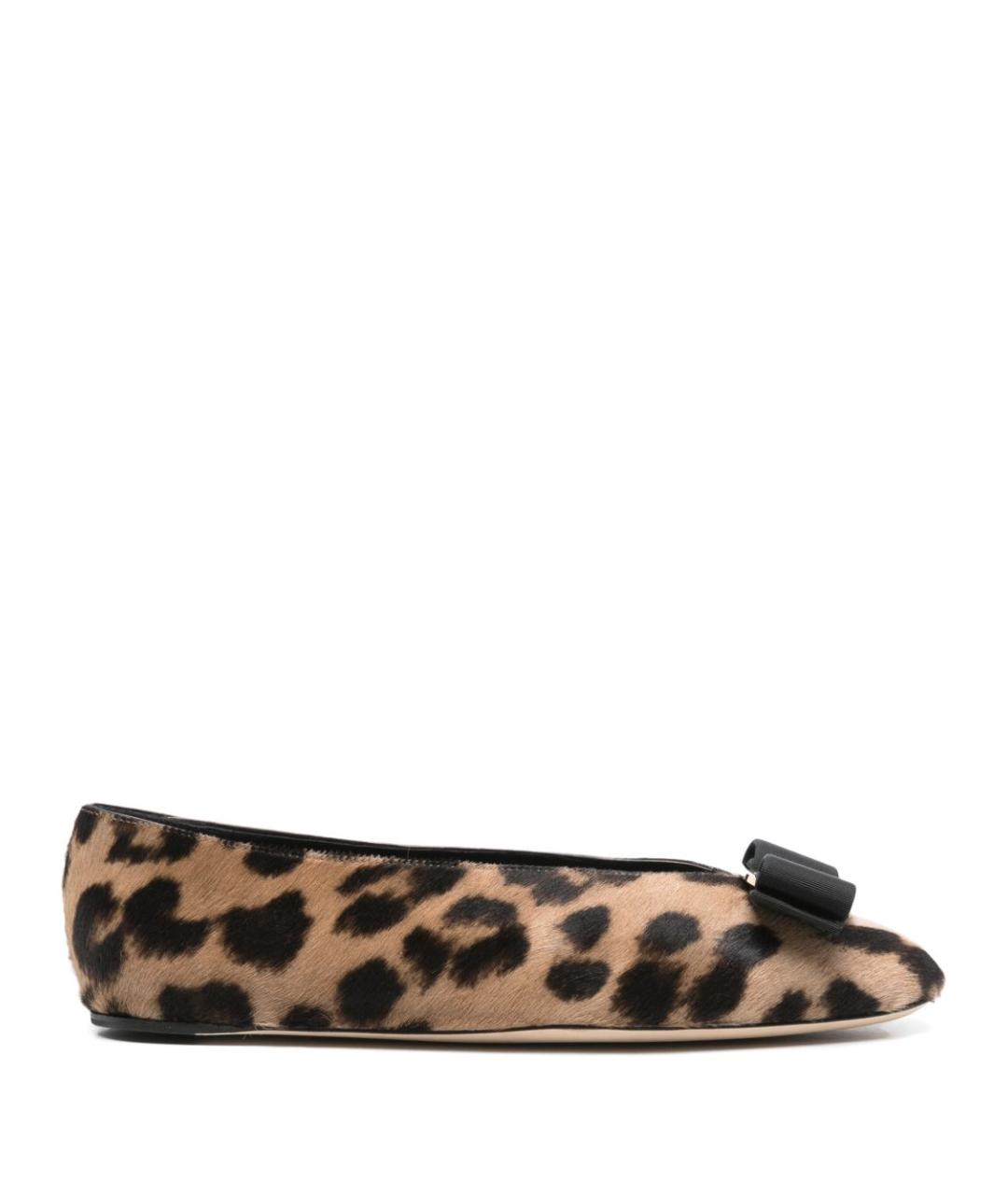 FERRAGAMO Мульти кожаные балетки, фото 1