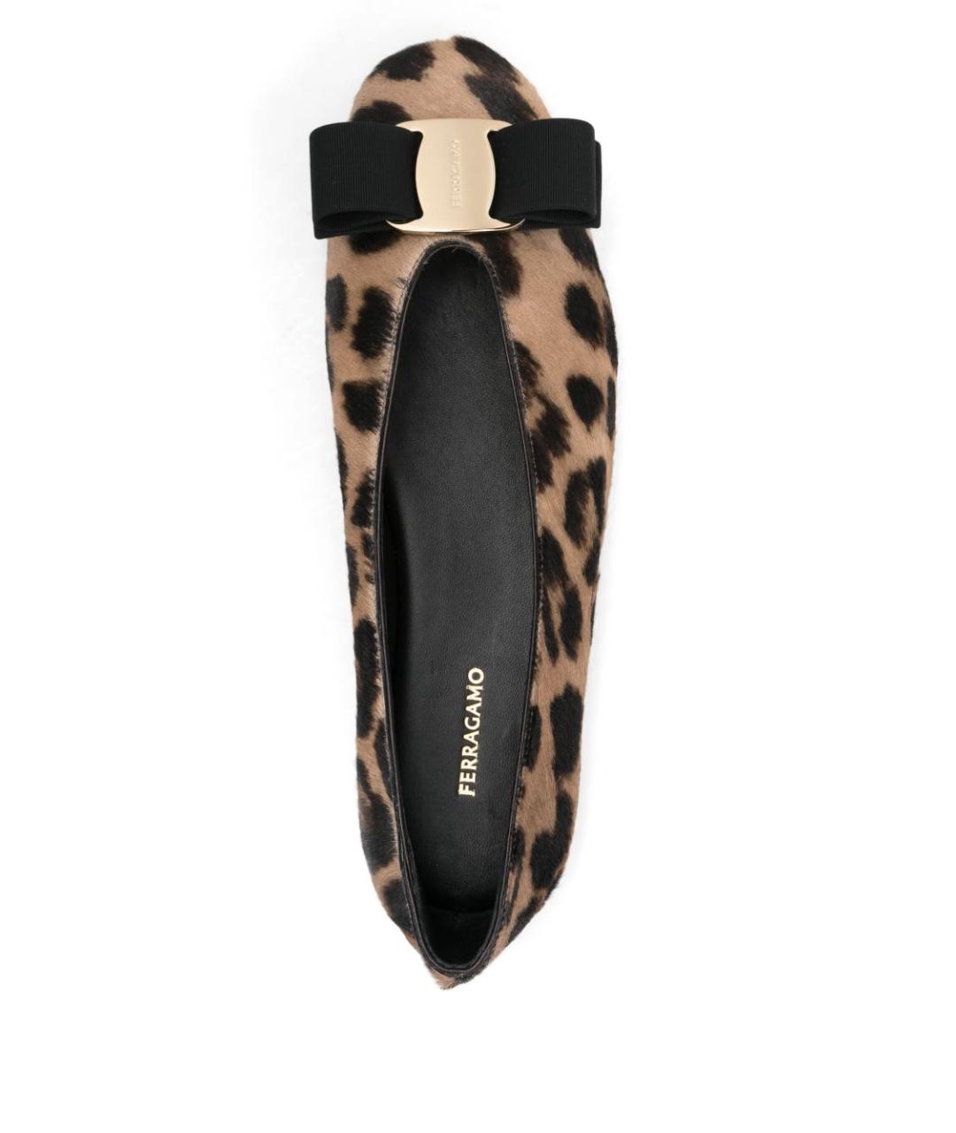FERRAGAMO Мульти кожаные балетки, фото 4