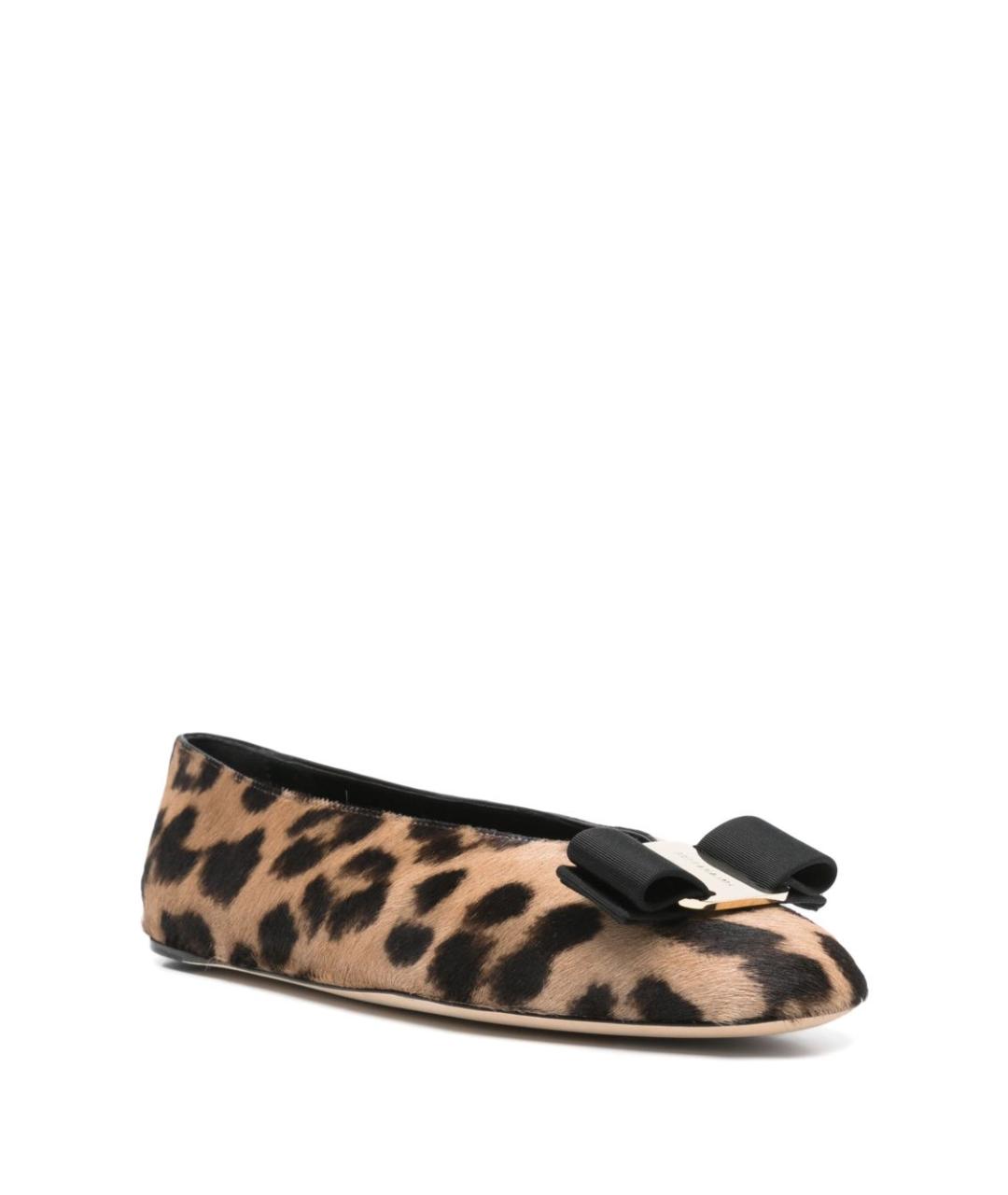 FERRAGAMO Мульти кожаные балетки, фото 2
