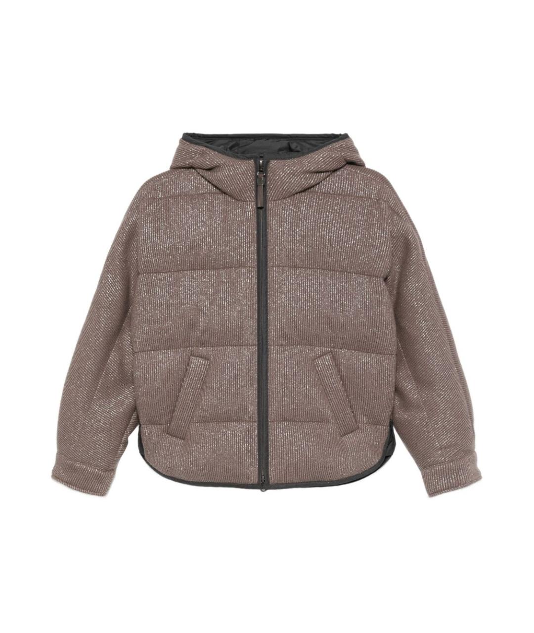 BRUNELLO CUCINELLI Коричневая кашемировая куртка, фото 1