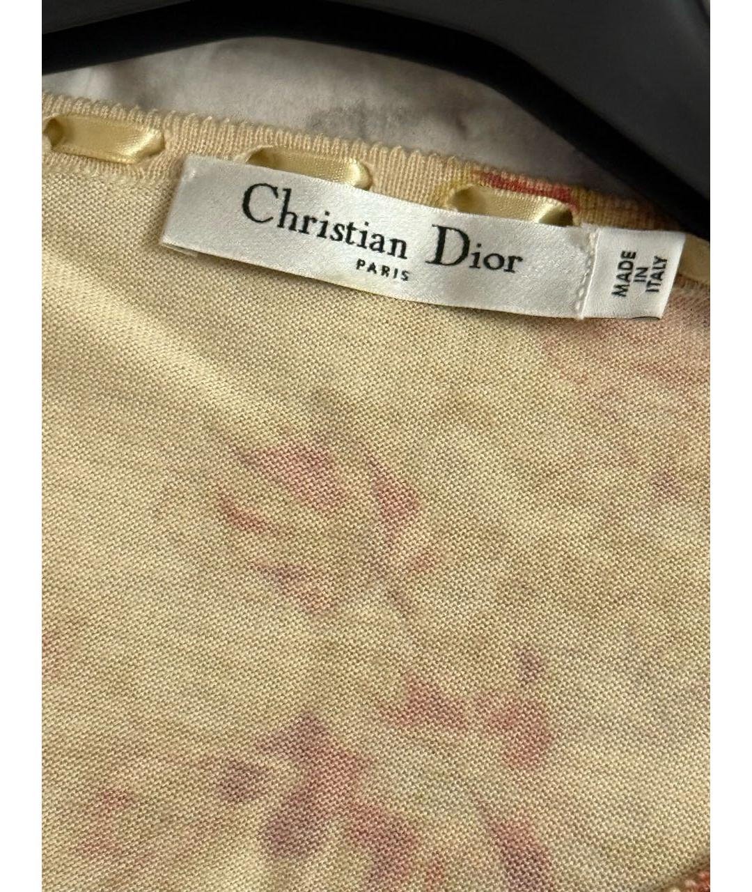 CHRISTIAN DIOR Мульти кашемировый кардиган, фото 3