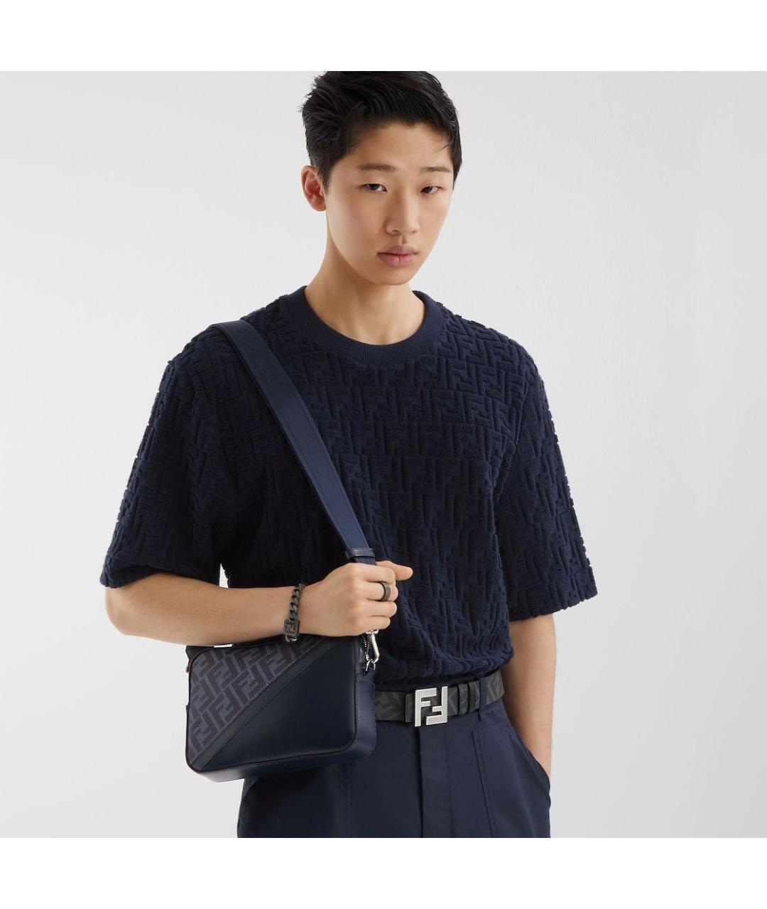 FENDI Синяя сумка на плечо, фото 2